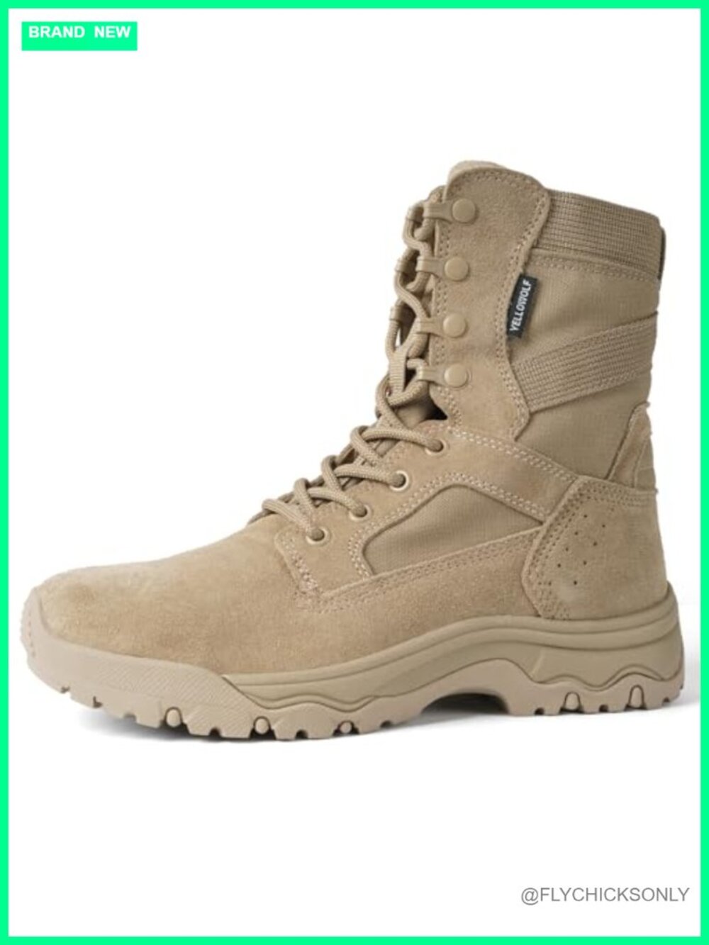 Women's Suede Oxford Fabric 8-Inch Tactical Motorcycle Combat Boots
